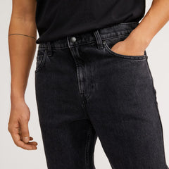 The Authentic Straight Jean | Washed Black