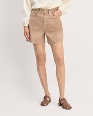 The A-Line Denim Short | Neutral Chanterelle
