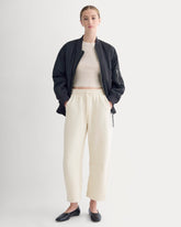 Luxe Fleece Barrel Sweatpant | Heathered Oat