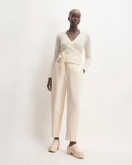 The Alpaca Wrap Sweater | Snow