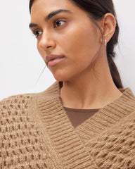 The Cloud Oversized Textured Cardigan | Tiger's Eye