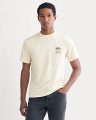 Everlane x Peace and Quiet Crest Graphic Tee | Bone