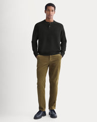 Henley in Wool Cashmere | Black