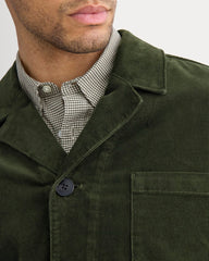 Fine Wale Corduroy Chore Blazer | Dark Forest