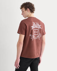 Everlane x Peace and Quiet Crest Graphic Tee | Wine