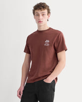 Everlane x Peace and Quiet Crest Graphic Tee | Wine