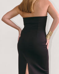 The Dream Strapless Dress | Black