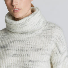 The Alpaca Oversized Turtleneck | Light Grey Heather