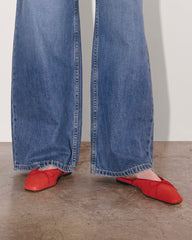 The Ballet Mule | Classic Red Suede