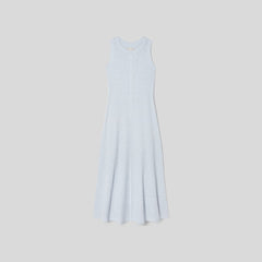 The Organic Cotton Waffle Tank Dress | Heathered Periwinkle
