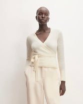 The Alpaca Wrap Sweater | Snow