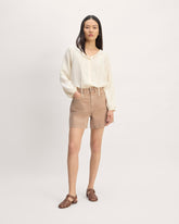 The A-Line Denim Short | Neutral Chanterelle