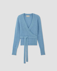 The Alpaca Wrap Sweater | Heritage Blue