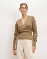 The Alpaca Wrap Sweater | Tiger's Eye