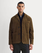 Fine Wale Corduroy Chore Blazer | Cocoa