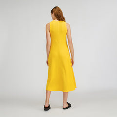 The Organic Cotton Waffle Tank Dress | High Visibility Yellow
