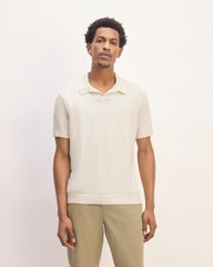 The No-Sweat Polo | Heathered Canvas