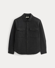 Heavyweight Waffle Twill Overshirt | Heather Charcoal