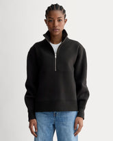 Luxe Fleece Half-Zip Sweatshirt | Black