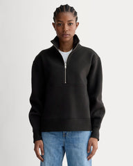 Luxe Fleece Half-Zip Sweatshirt | Black