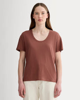 The Air Scoop-Neck Tee | Cedarwood