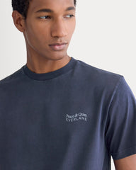 Everlane x Peace & Quiet Graphic Logo Tee | Navy