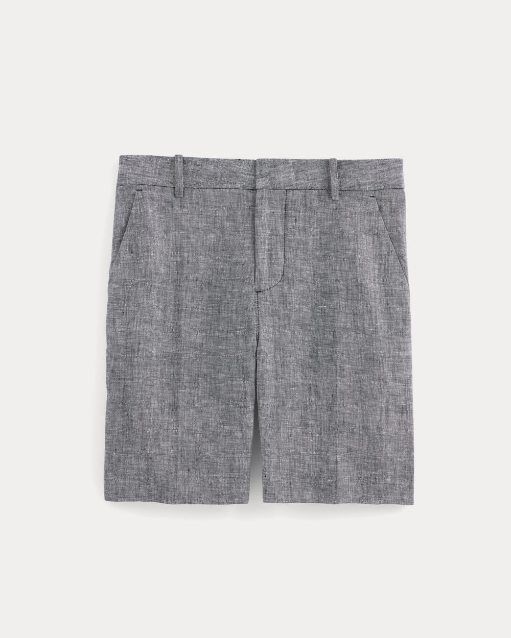 The 7 Linen Trouser Short | Navy Chambray