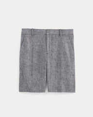 The 7 Linen Trouser Short | Navy Chambray