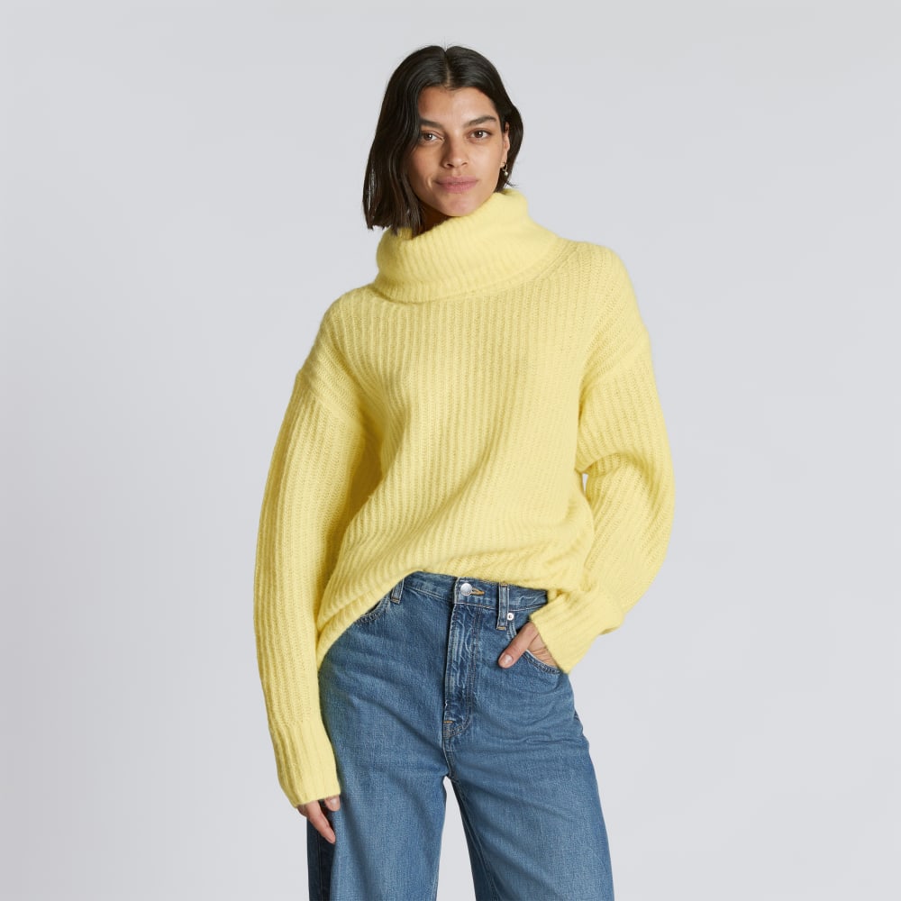 The Alpaca Oversized Turtleneck | Lemon