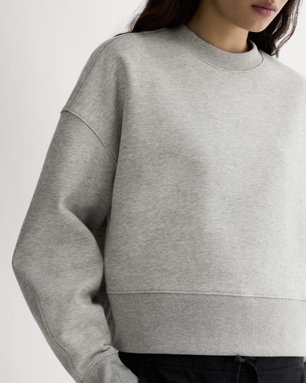 Luxe Fleece Sweatshirt | Heathered Grey