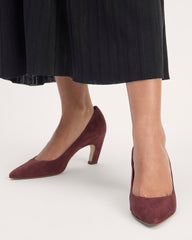 The Banana Pump | Dark Mahogany Suede