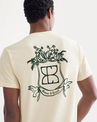 Everlane x Peace and Quiet Crest Graphic Tee | Bone