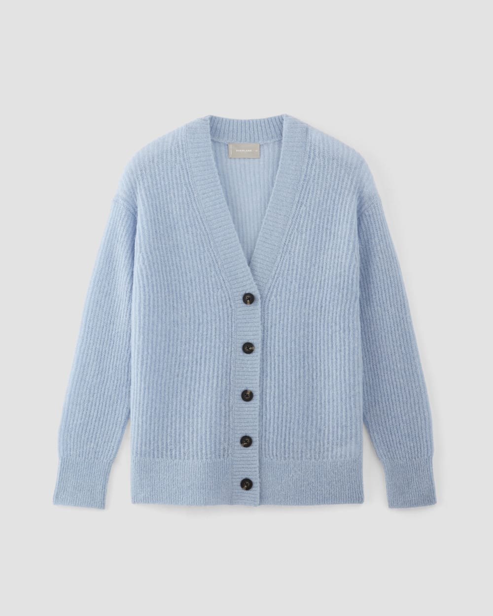 The Alpaca Oversized Cardigan | Chambray Blue