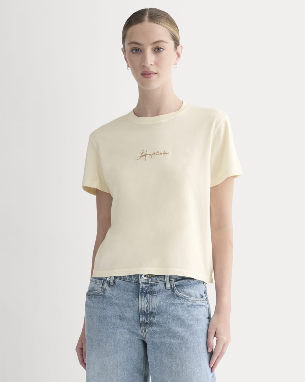 Everlane x The Laufey Foundation Box-Cut Tee | Bone