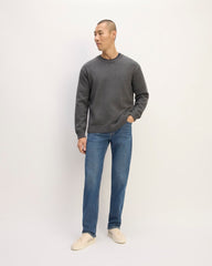 The Classic Sweater in Everyday Cotton | Heathered Charcoal