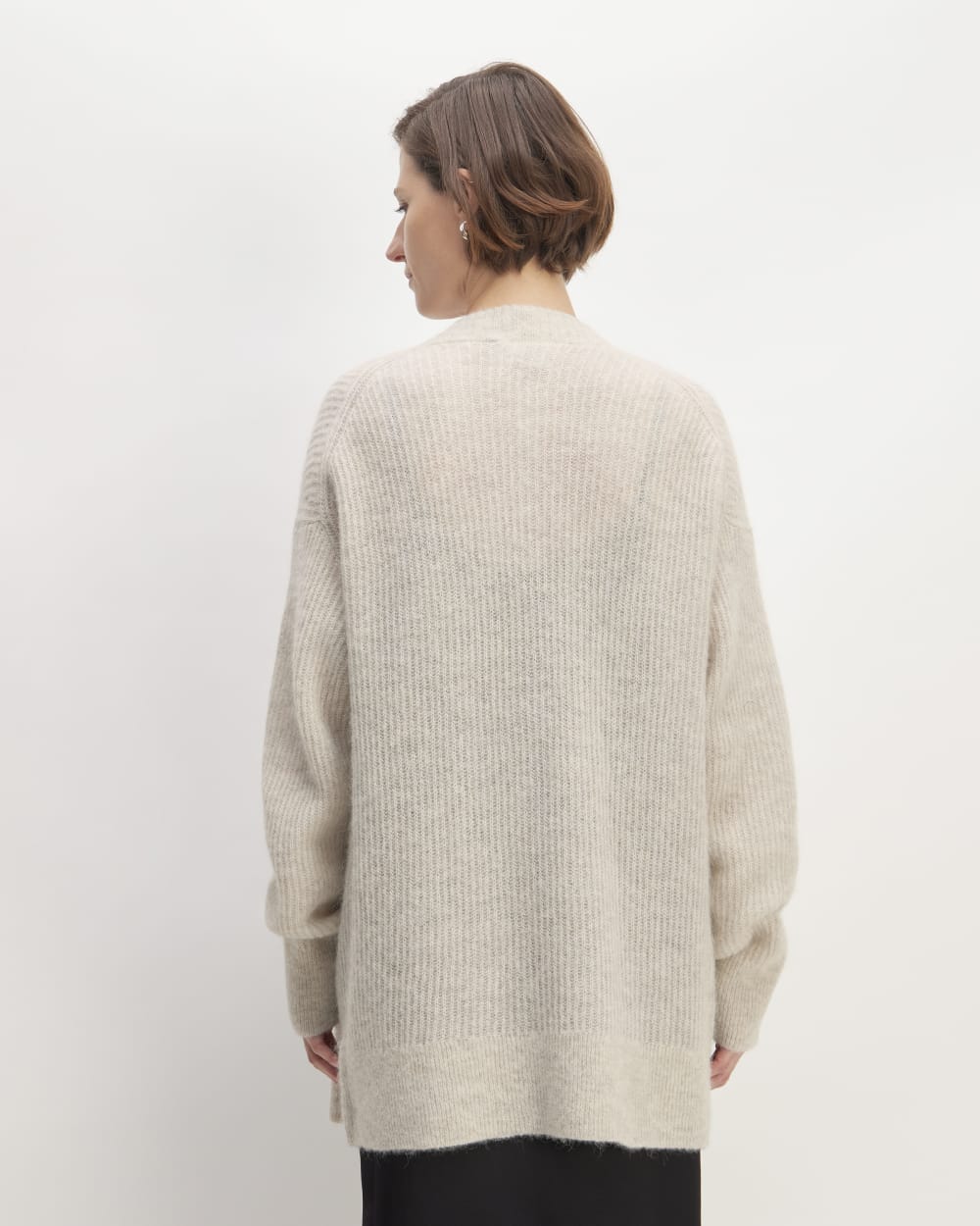 The Alpaca Oversized Cardigan | Almond