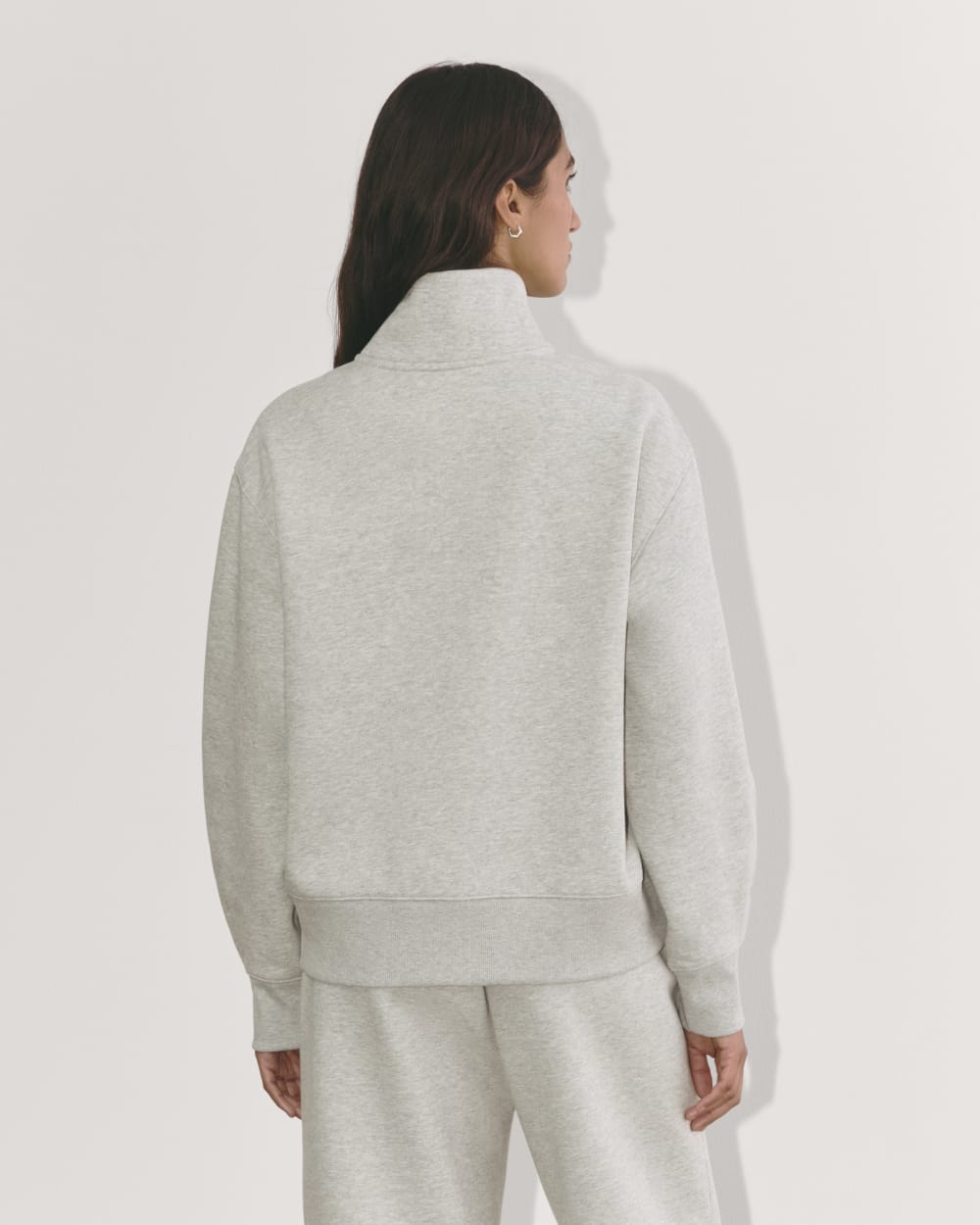Luxe Fleece Half-Zip Sweatshirt | Heathered Grey