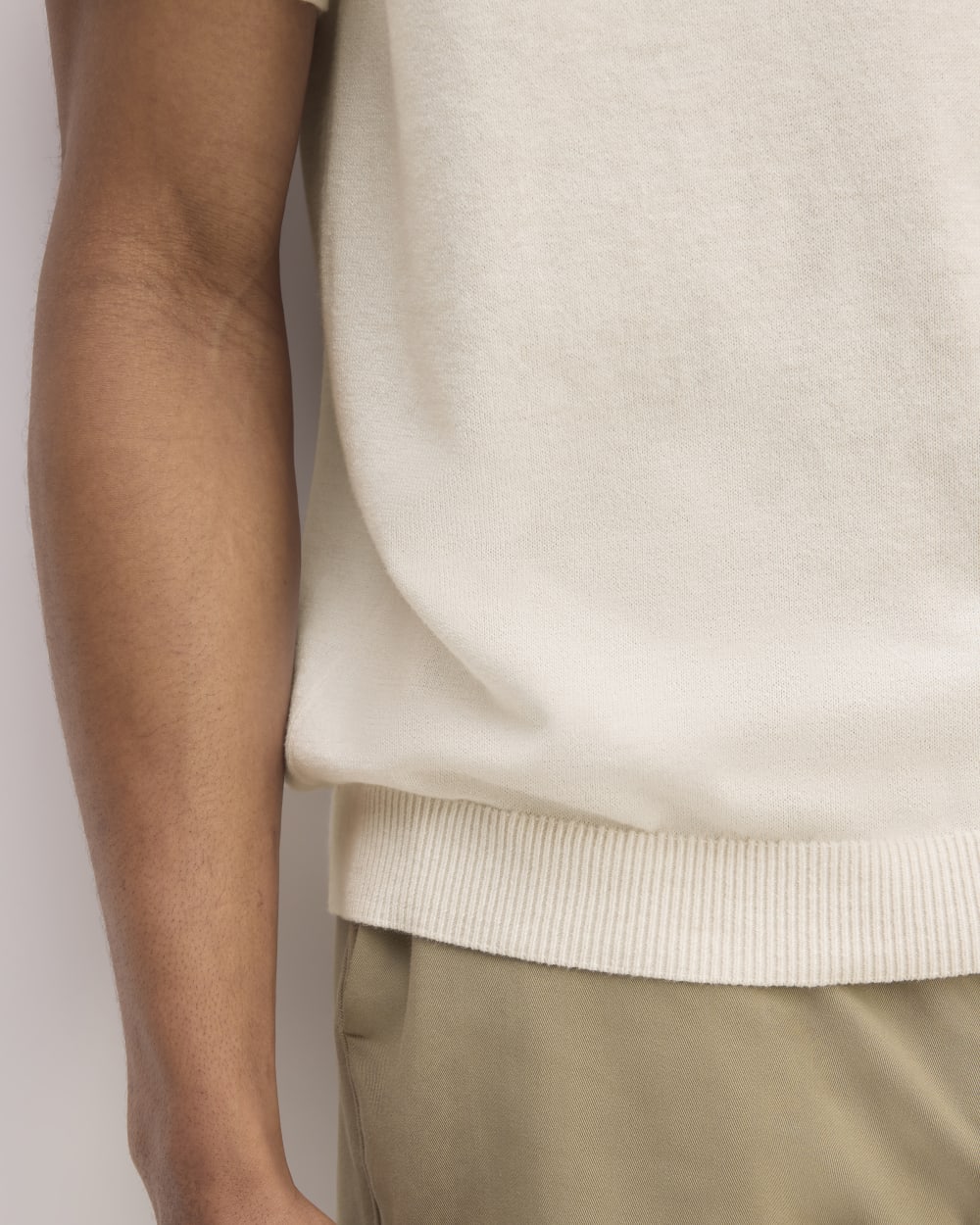 The No-Sweat Polo | Heathered Canvas