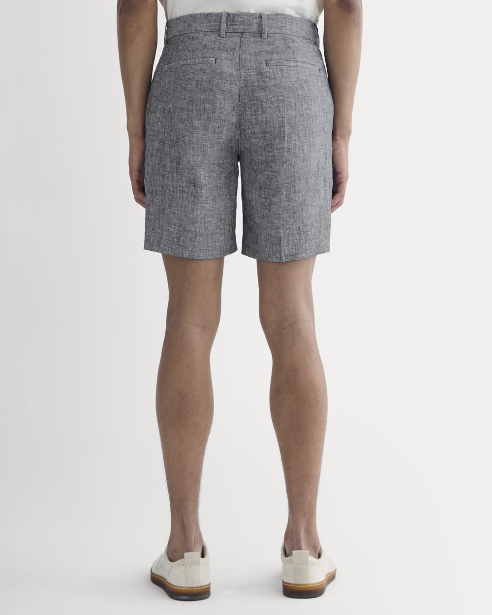 The 7 Linen Trouser Short | Navy Chambray