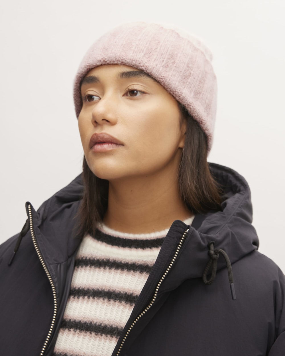 The Alpaca Beanie | Blush Pink