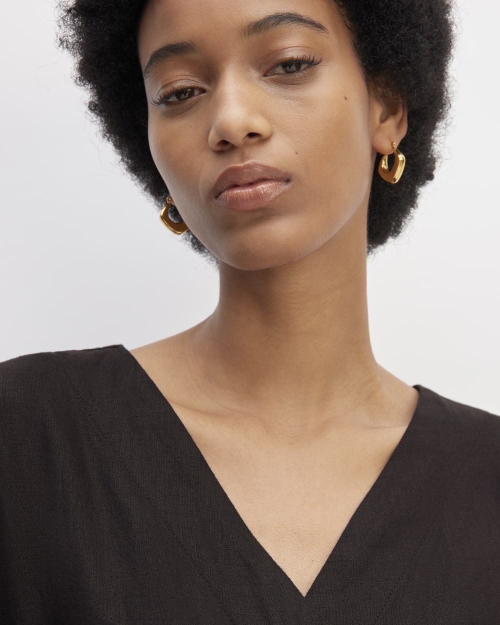 The Wrap Jumpsuit in Linen | Black