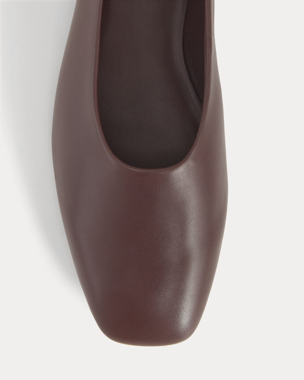 Gallery Square-Toe Flat | Burgundy