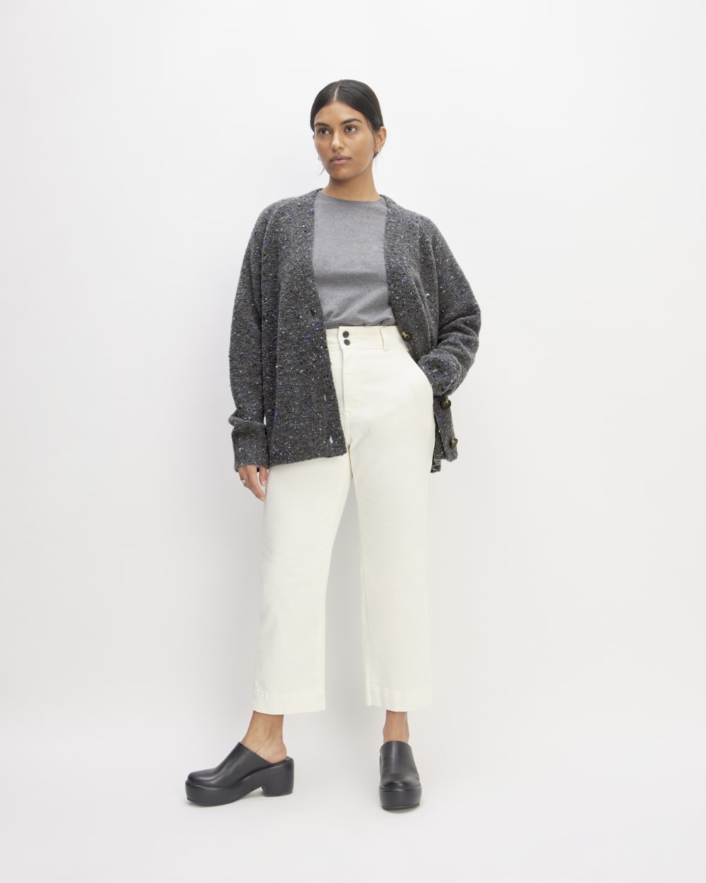 The Confetti Cardigan | Charcoal Multi