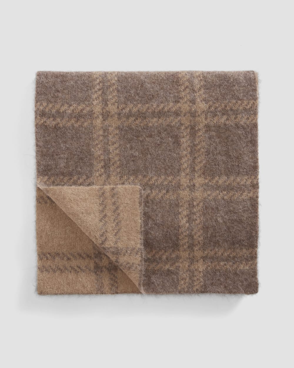 The Alpaca Patterned Scarf | Cocoa / Tiger's Eye