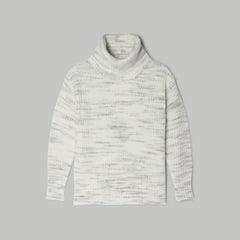 The Alpaca Oversized Turtleneck | Light Grey Heather