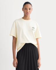 Everlane x Peace and Quiet Crest Graphic Tee | Bone