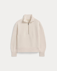 Luxe Fleece Half-Zip Sweatshirt | Bone