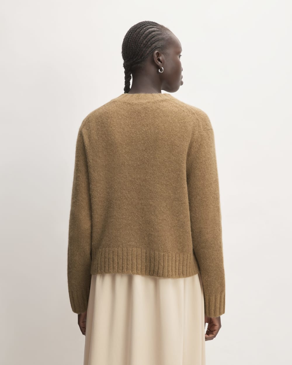 The Alpaca Cropped Crewneck Sweater | Tiger's Eye