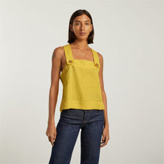 The Apron Linen Tank | Super Lemon