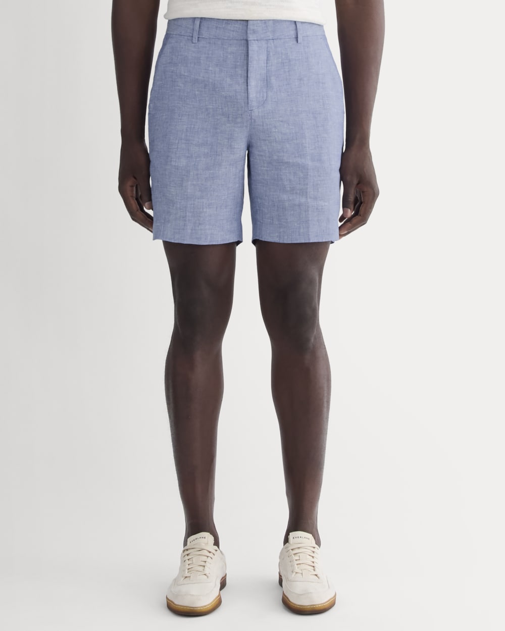 The 7 Linen Trouser Short | Chambray